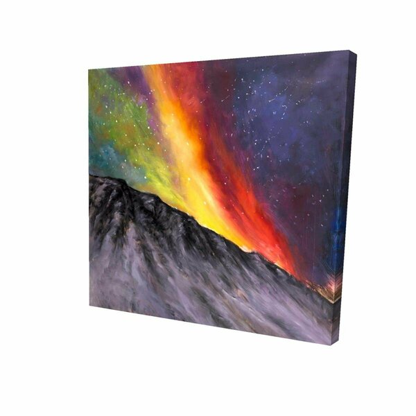 Fondo 16 x 16 in. Aurora Borealis in the Mountain-Print on Canvas FO2790962